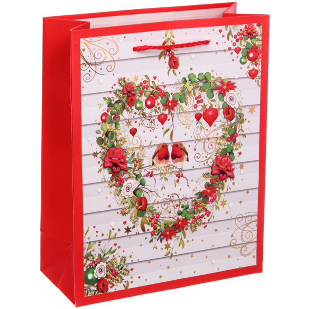 Пакет подарочный «Новогодняя суета» 18*23*8 см, микс