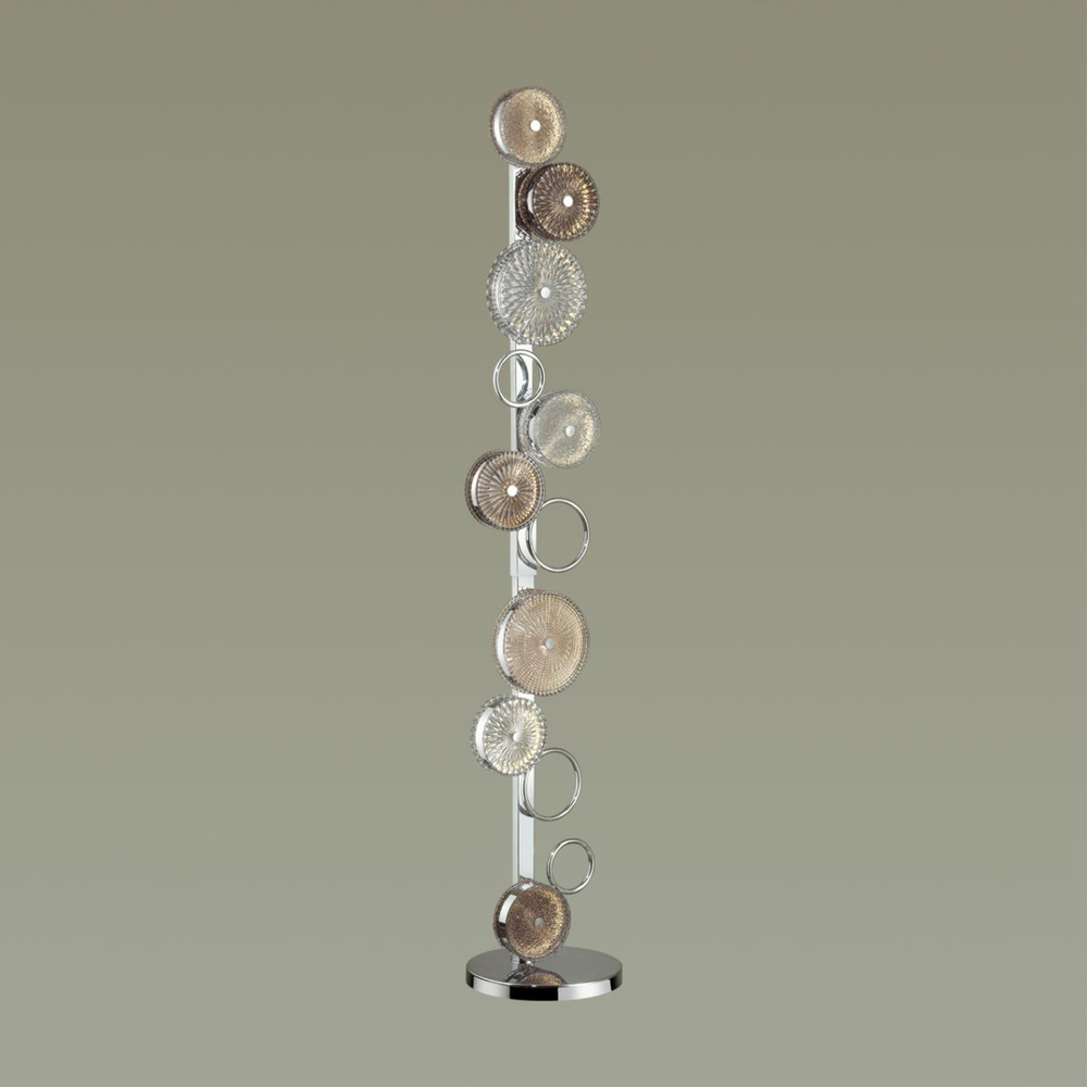 5416/68FL L-VISION ODL_EX23 145 хром/разноцветный металл/стекло Торшер LED 68W 4000K CARAMELLA