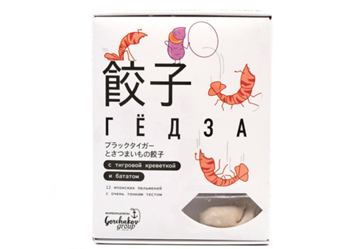 Гедза с тигровой креветкой и бататом, 250г