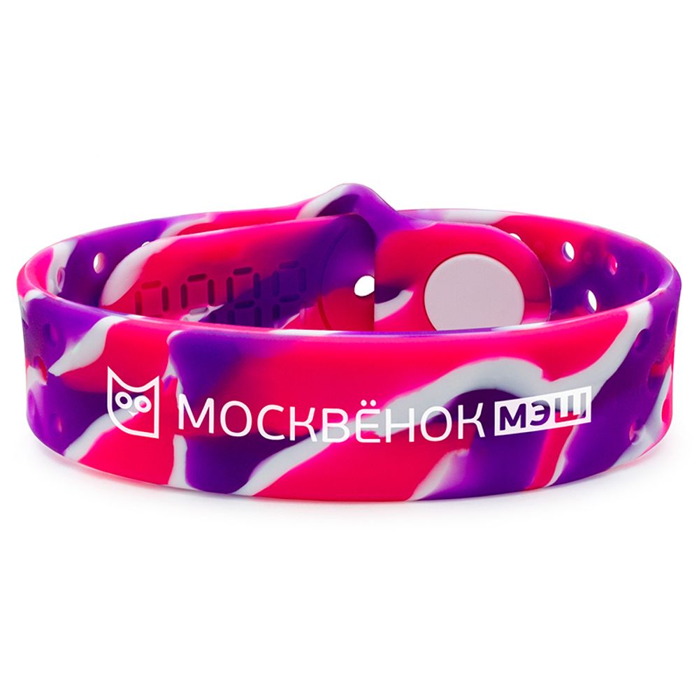 Браслет Москвёнок ACTIVE ягодный (проход + питание)