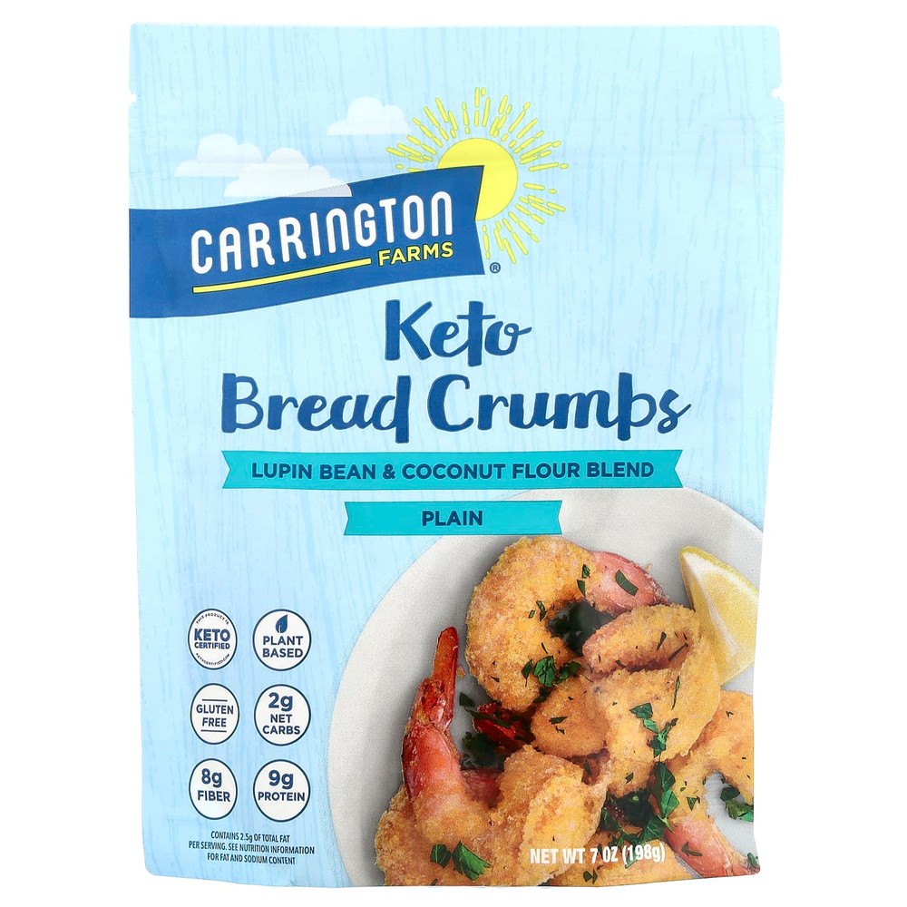 Carrington Farms, Keto Bread Crumbs, без добавок, 198 г (7 унций)