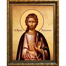 Евдоким Каппадокиянин праведный. Икона на холсте.