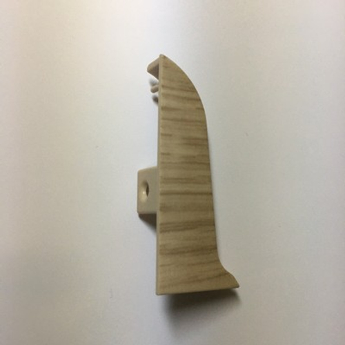 Заглушка левая к плинтусу "Cezar" 337 Дуб береговой