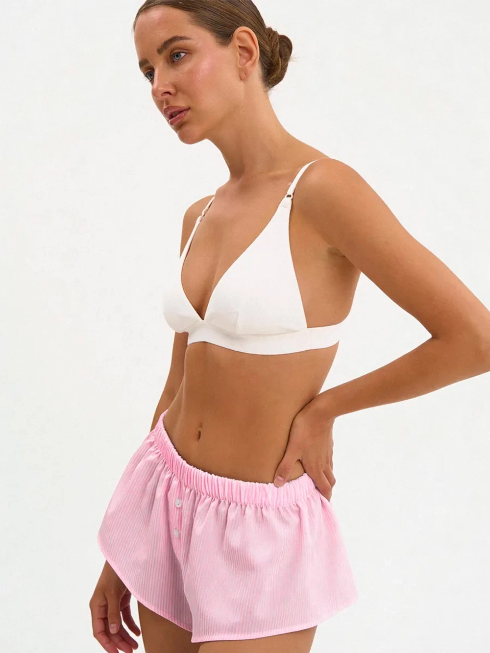 Шорты домашние укороченные