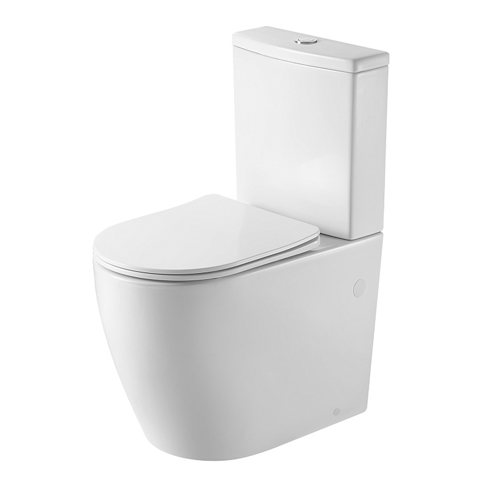 Унитаз напольный Azario LUMA TORNADO FLUSHING 364х600х830 безободковый, слив "Скрытое Торнадо", с быстросъемным сиденьем микролифт (AZ-1253ST)