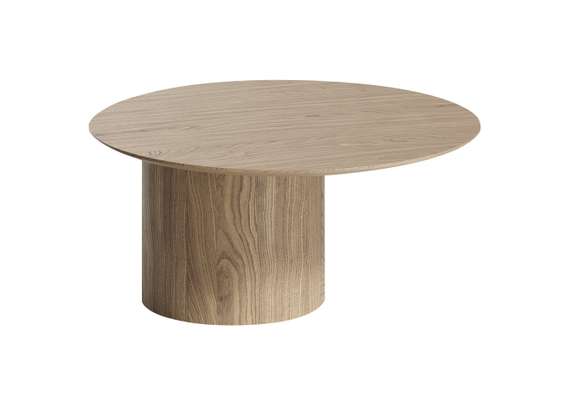 Столик Type D 80 см со смещенным основанием D 39 см (натуральный дуб)