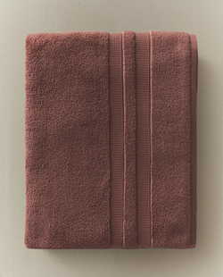 ZARA HOME БАННОЕ ПОЛОТЕНЦЕ С ДВОЙНОЙ КАЙМОЙ, РОЗОВЫЙ