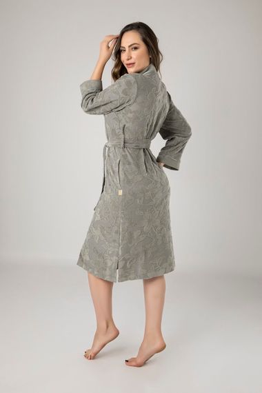 Халат женский облегченный 0429 серый NUSA Турция