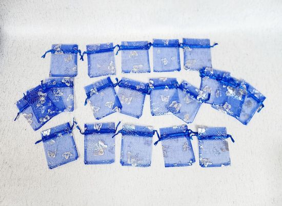 Мешок для подарков бирюза 20 шт