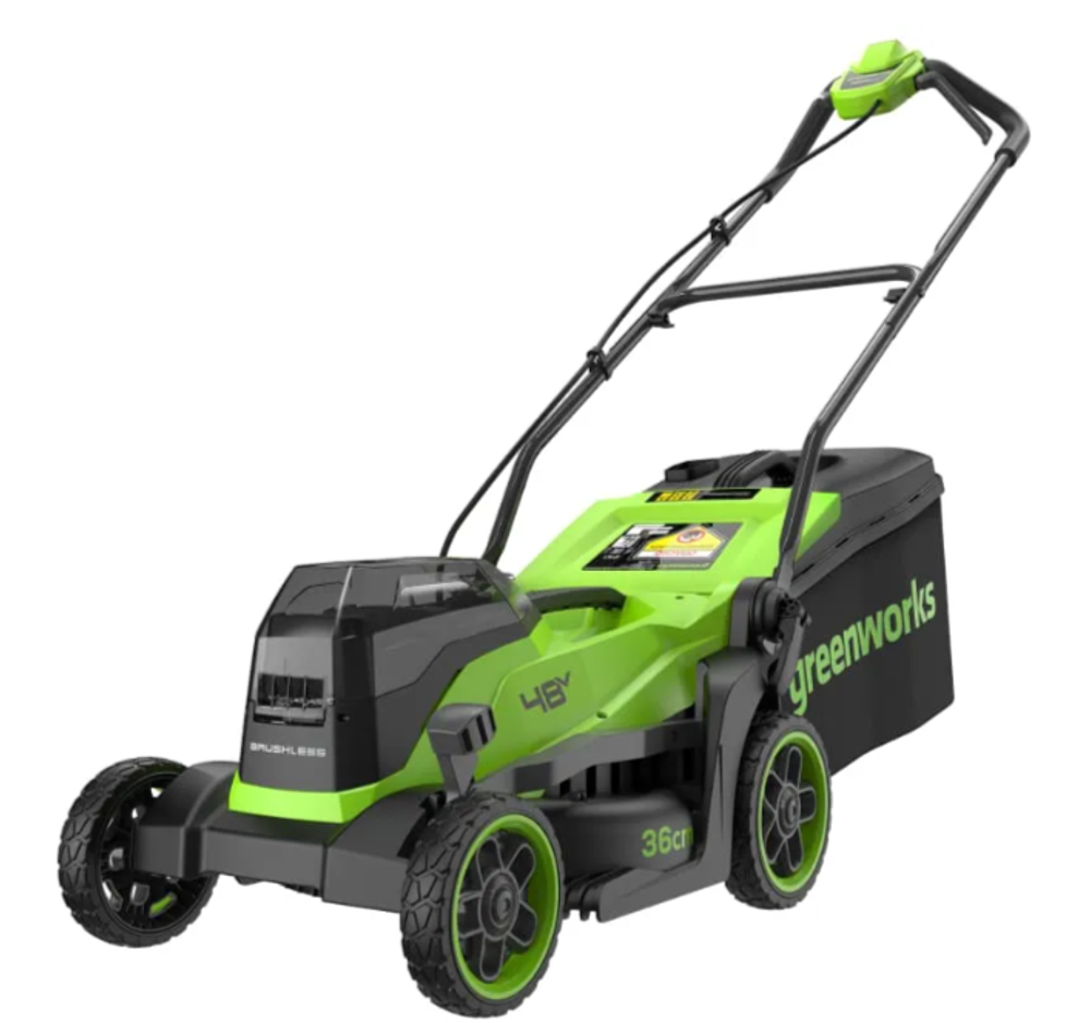 Газонокосилка аккумуляторная Greenworks GD24X2LM361, 2х24V, 36 см, бесщеточная, (2520707)