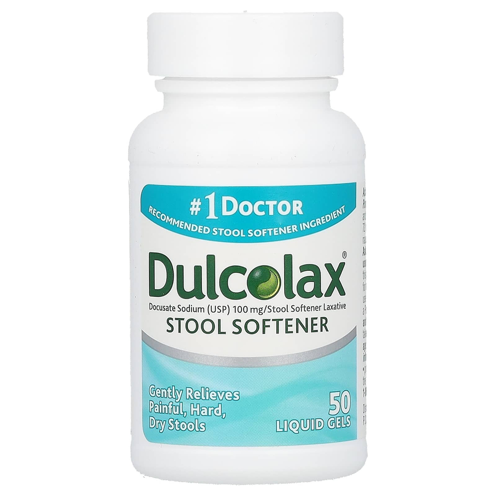 Dulcolax, средство для размягчения стула, 50 капсул в жидкой форме