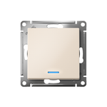 Выключатель 1-кл. СП AtlasDesign 10А IP20 (сх. 1а) 10AX с подсветкой механизм беж. SE ATN000213