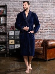Халат мужской Christopher без капюшона Синий "Polens"