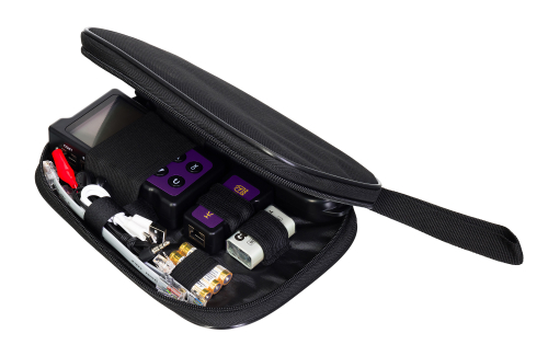 Многофункциональный кабельный тестер Ermenrich NetGeeks NP40, фиолетовый