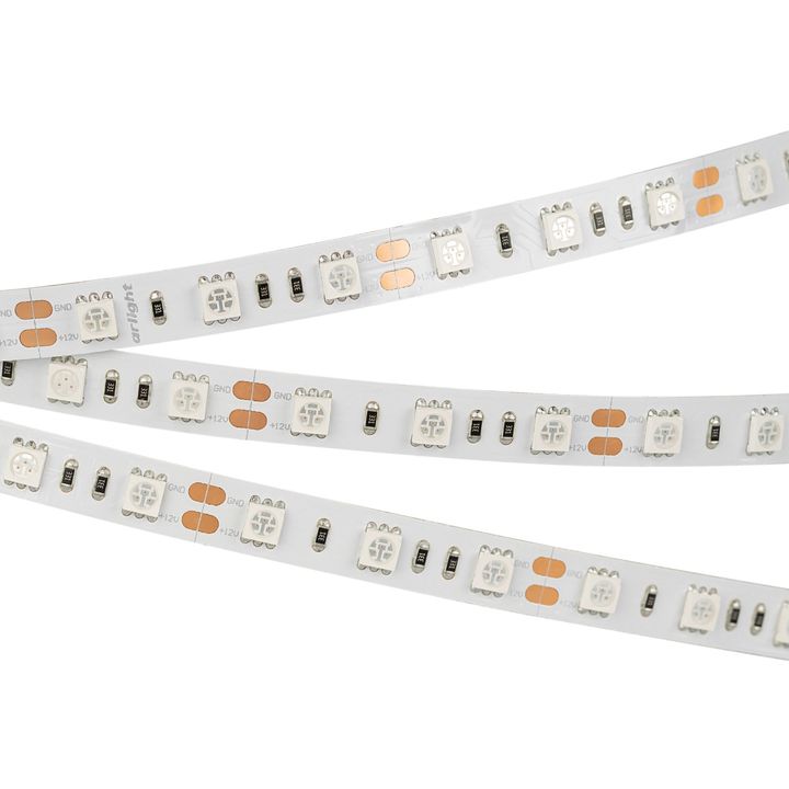 Светодиодная лента Arlight 14,4W/m 60LED/m 5060SMD красный 5M 012343(2)