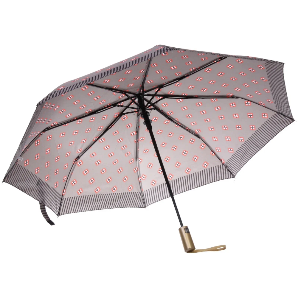 Зонт женский полуавтомат «Канада», микс 6 цветов, 8 спиц, d-100см, длина в слож. виде 30см