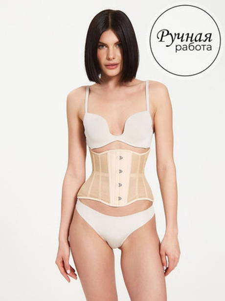 Нюдовый прозрачный корсет MINI