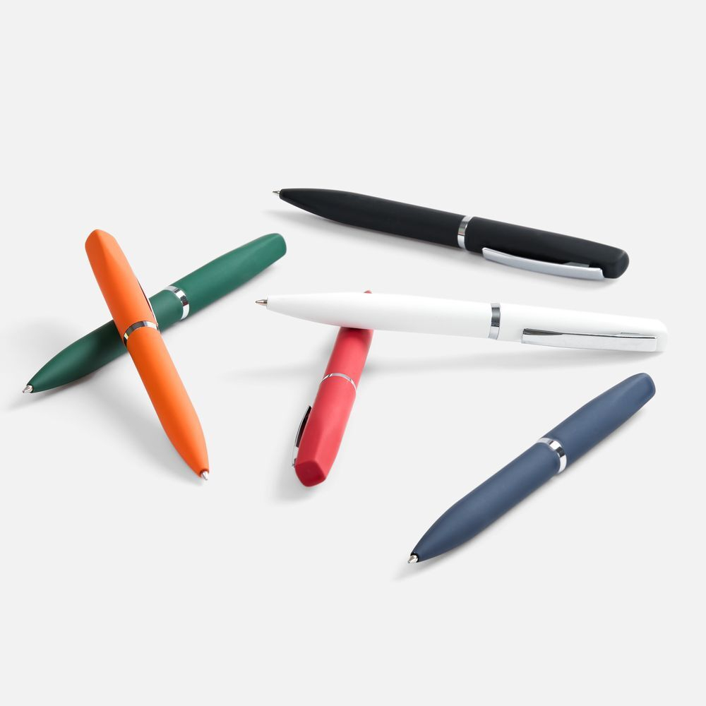 Ручка шариковая Bolt Soft Touch, черная