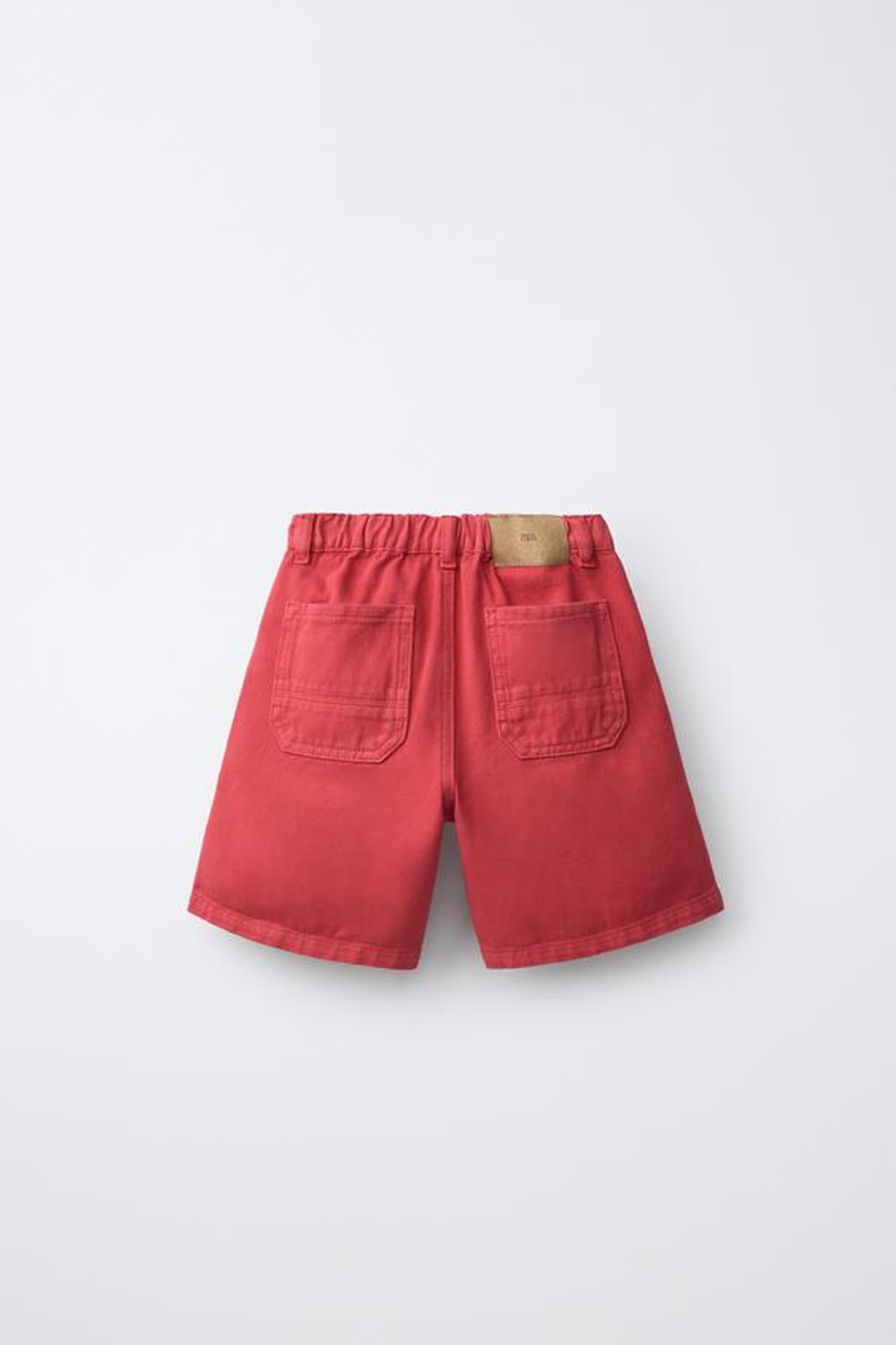 ZARA ШОРТЫ BAGGY, КРАСНЫЙ