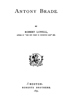 Antony Brade | Robert Lowell