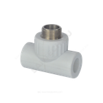 Тройник PP-R комбинированный белый Дн 20х3/4" НР VALFEX 10128120