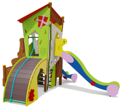 Игровой комплекс 070911 для детей 4-6 лет для уличной площадки