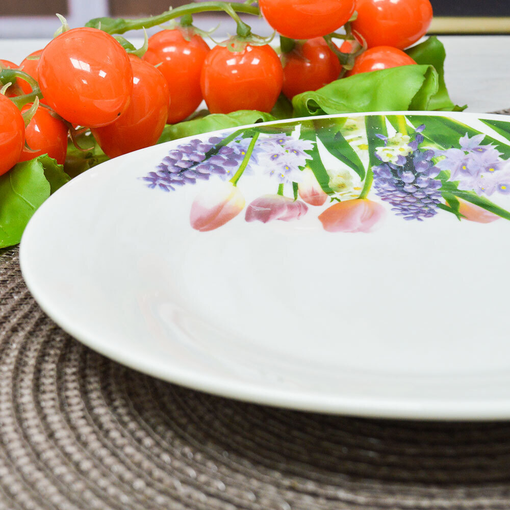 Тарелка мелкая 20,5см Весеннее настроение (эконом) (84776)