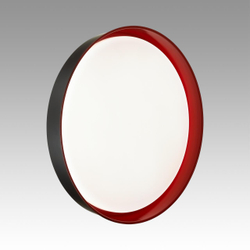 7710/EL COLOR SN 157 Светильник пластик/белый/красный LED 70Вт 3000-6000К D510 IP43 пульт ДУ TUNA RED
