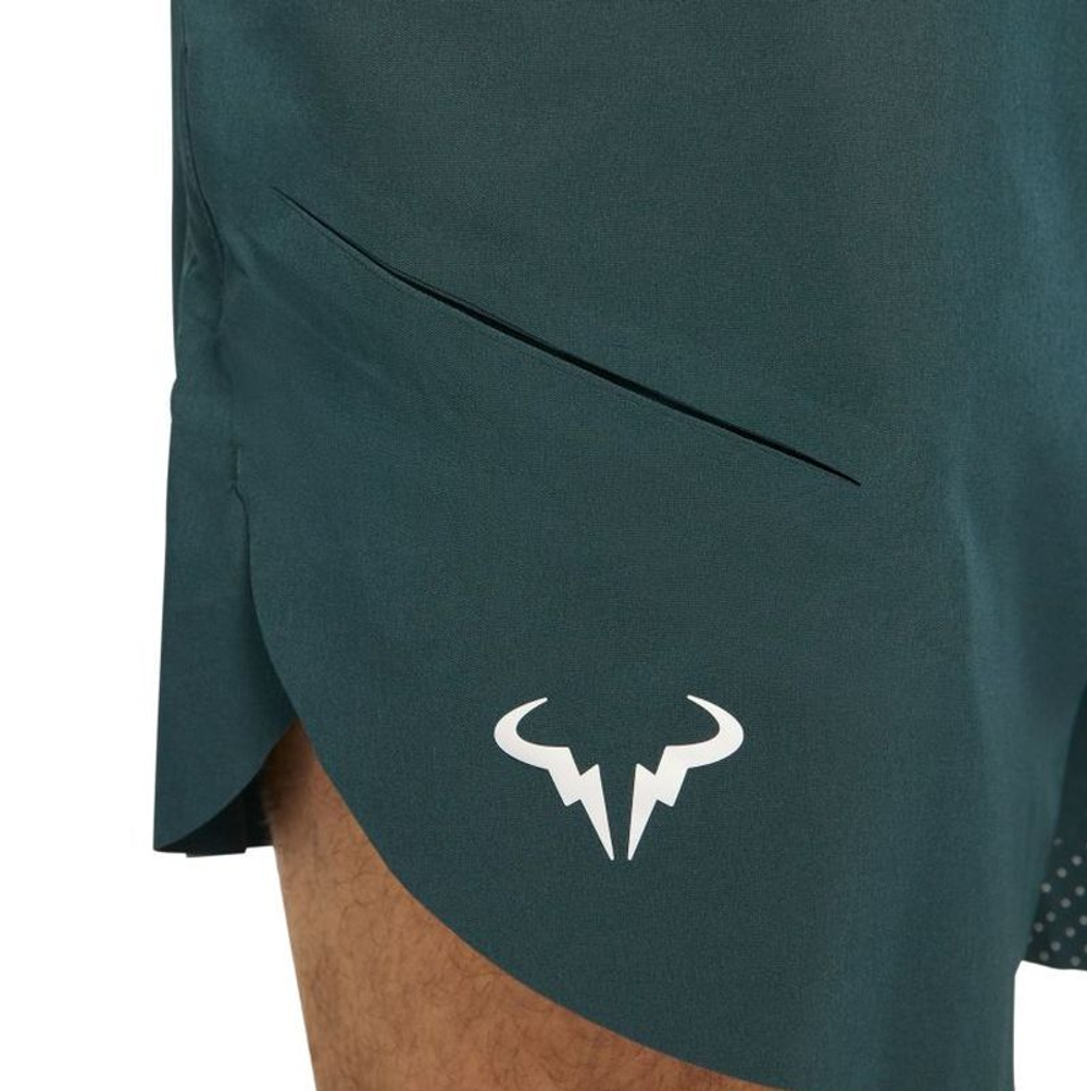 Мужские теннисные шорты Nike Dri-Fit Rafa Short - deep jungle/lime ice/white