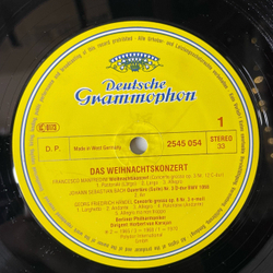 Винтажная виниловая пластинка LP Berliner Philharmoniker, Herbert von Karajan Герберт Караян Das Weihnachtskonzert Рождественский концерт (Германия 1977)