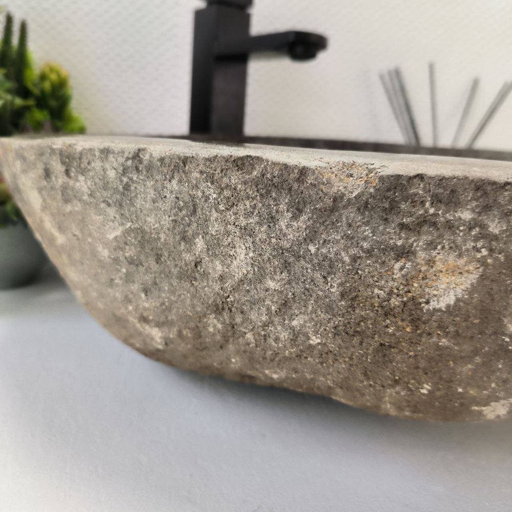 Раковина из речного камня RS-63308 (53*42*15) 0122