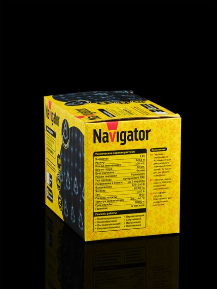 Гирлянда Бахрома &quot;Звезды и Елки&quot; 3*0,6м 38244