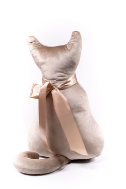 Подушка декоративная Кот Мур Вельвет Беж