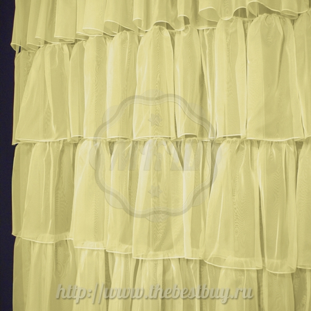 Французкая штора:  (арт. А30-m215-4)  -   200х290 см. - жёлтый