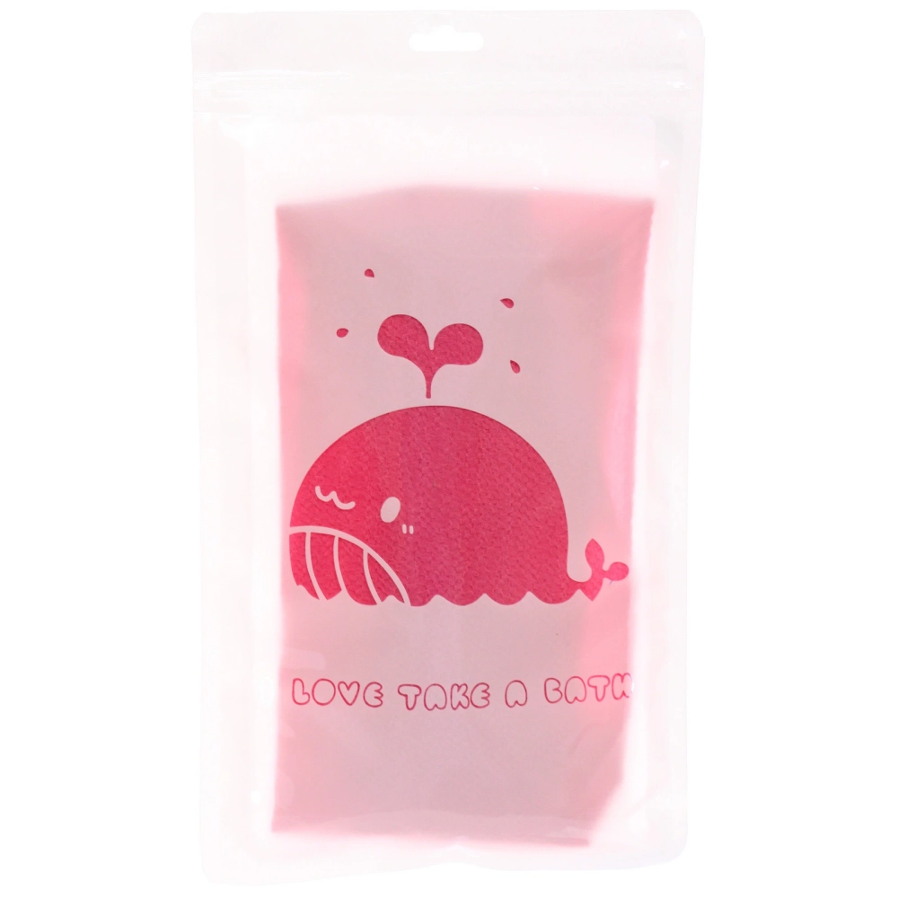 Мочалка для тела жёсткая «Premium - Rikkotto», цвет фуксия, 20*120см (ZIP пакет)