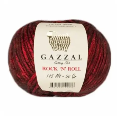 Пряжа GAZZAL Rock 'N' Roll 50 гр. 115 м цвет 12833