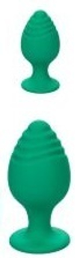 Набор анальных втулок Cheeky силикон зеленый 2 шт
