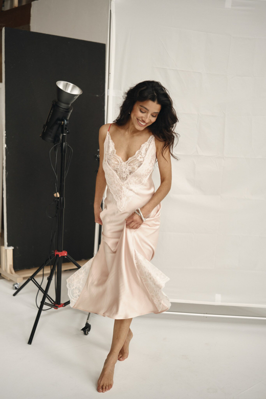 Комбине на бретелях red