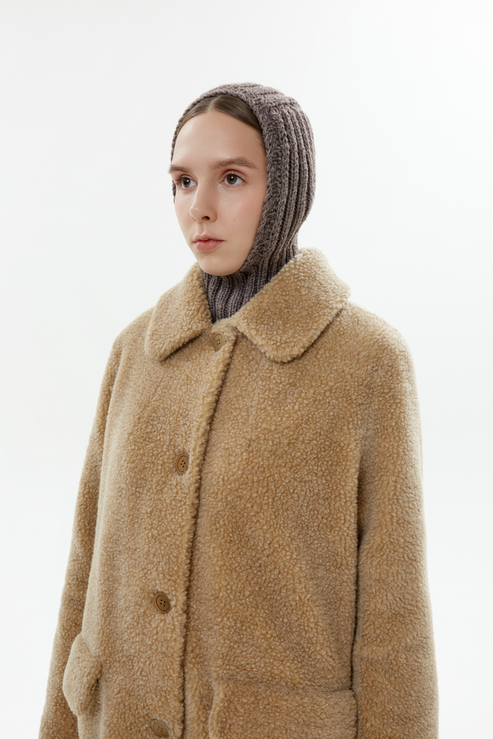 Шуба меховая, коричневый