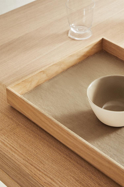 ZARA HOME ЛЬНЯНАЯ САЛФЕТКА, КОРИЧНЕВЫЙ