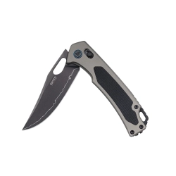 Нож складной SRM 9203-AK2 Retriever Black (140Cr Laminated, Grey Aluminum/Black G10)