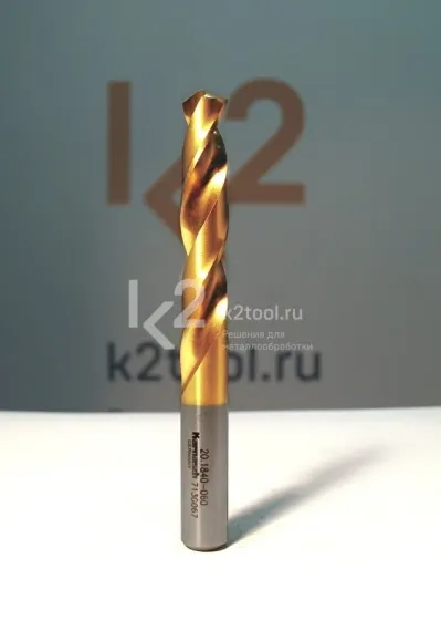Спиральное сверло по металлу Karnasch HSS-Co5+TiN, Ø3,4х50 мм, арт. 20.1840-004