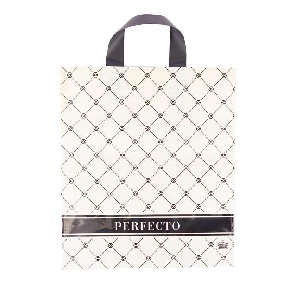 Пакет 35*31см (95мк) с петлевой ручкой "Перфекто Карамель" ПВД