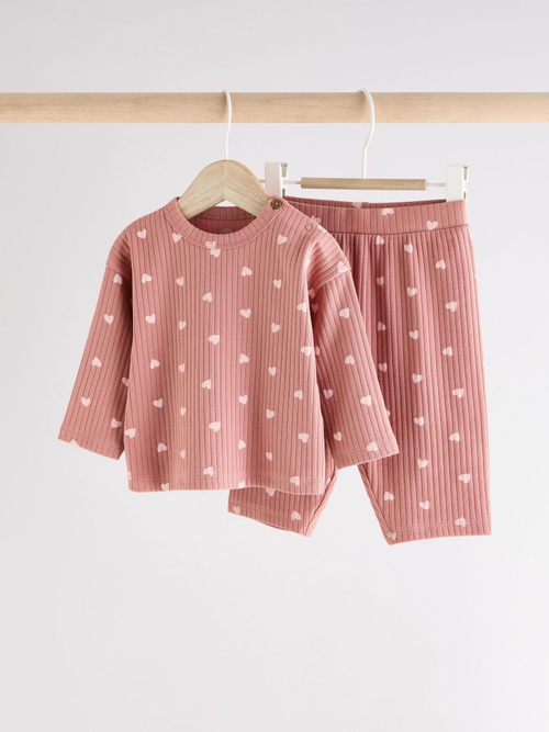 Лонгслив и брюки в комплекте для малышей Next Q95-521, Розовый