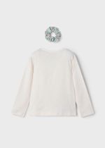 лонгслив с резинкой для волос