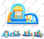 Батут для детей для дома "Веселая игра" 4*4*2,5 м