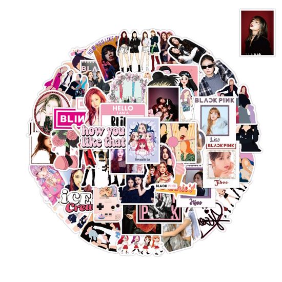 Наклейки для стикер бомбинга Blackpink (50 шт.)