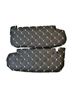 Чехлы на козырьки Лада Гранта, Калина, Датсун (белый Рубин)