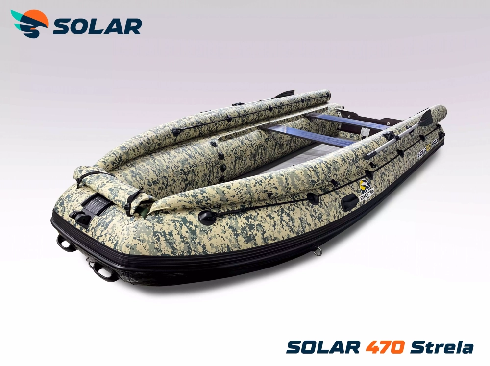 Лодка надувная моторная solar-470 strela jet tunnel (expedition)