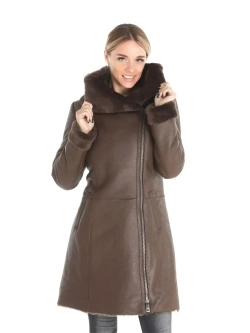 Женская дубленка натуральная Турция